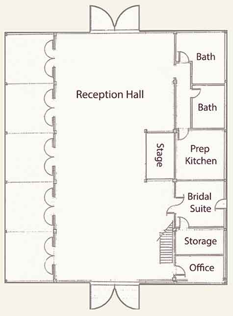 reception Barn Floorplan